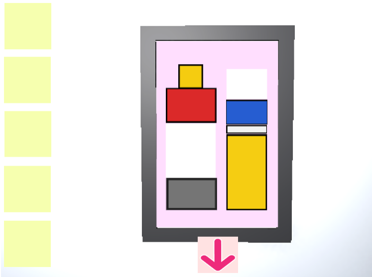 「トイレからの脱出」絵を拡大した画面
