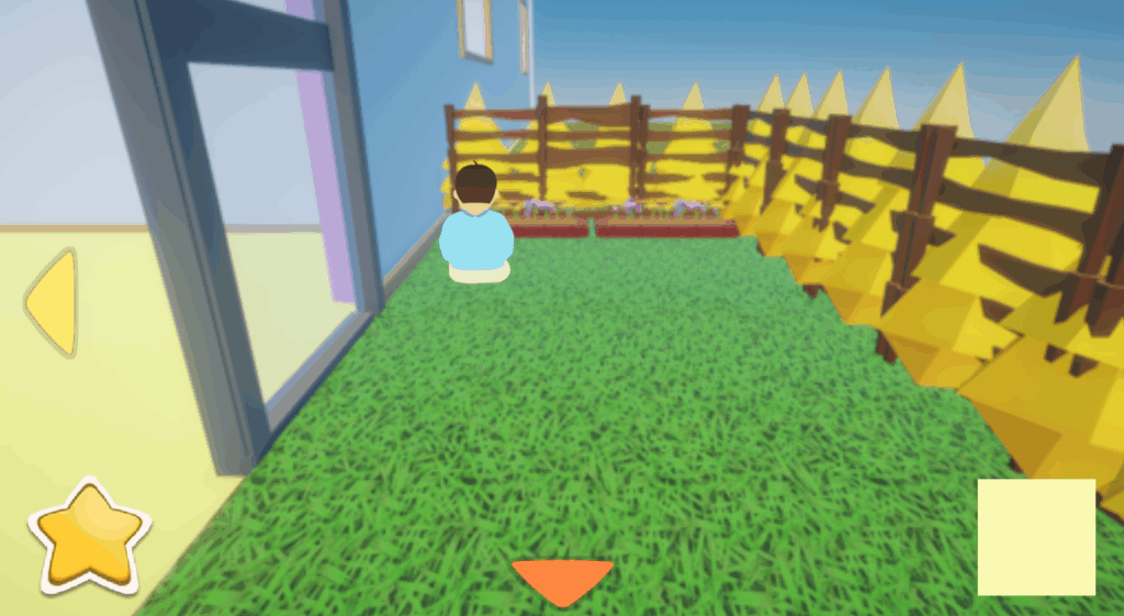 ゲーム「ゆーちゃんの脱出」ベランダからプレイルームに行く方法を説明した画像