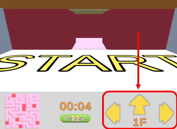 Escape the Building MAZE　移動方法の説明画像