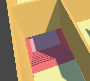 Unity立体迷路　階段の登り口以外を壁にした画像