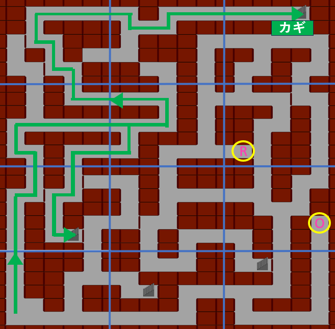【Escape the Maze2】1階全体マップ（最短ルートとスタンプの場所が分かる）画像