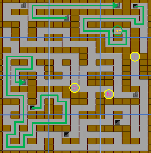 【Escape the Maze2】2階全体マップ（最短ルートとスタンプの場所が分かる）画像