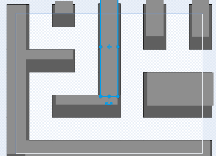 Scratchでダンジョン風迷路ゲームを作る②壁コスチュームを立体的に描いた画像