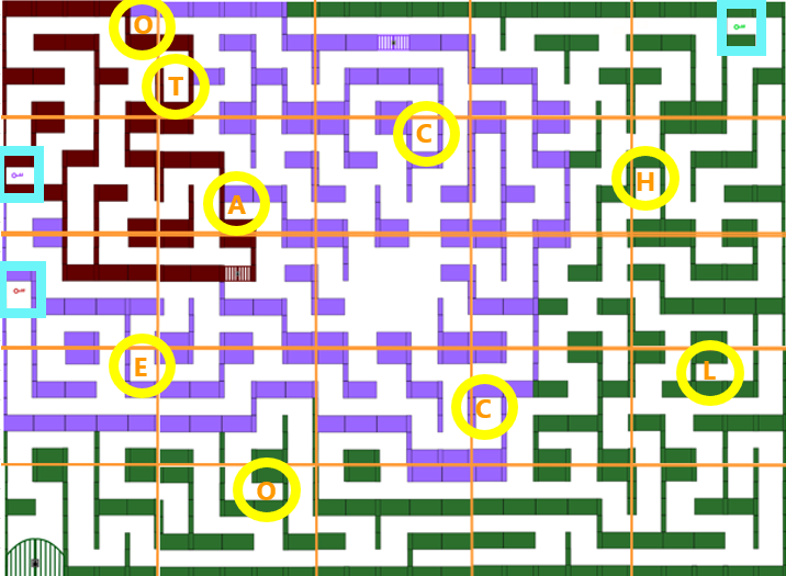 「Escape the MAZE」フロア全体マップ画像