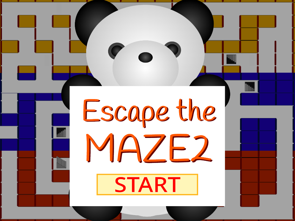 ゲーム「Escape the MAZE2」タイトル画面の画像