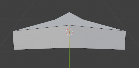 【Blender4.2】Unity2D脱出ゲーム用「蛇口の三角ハンドル」の作り方｜円柱（頂点6）を編集し、蛇口ハンドルのような三角形に整えた画像