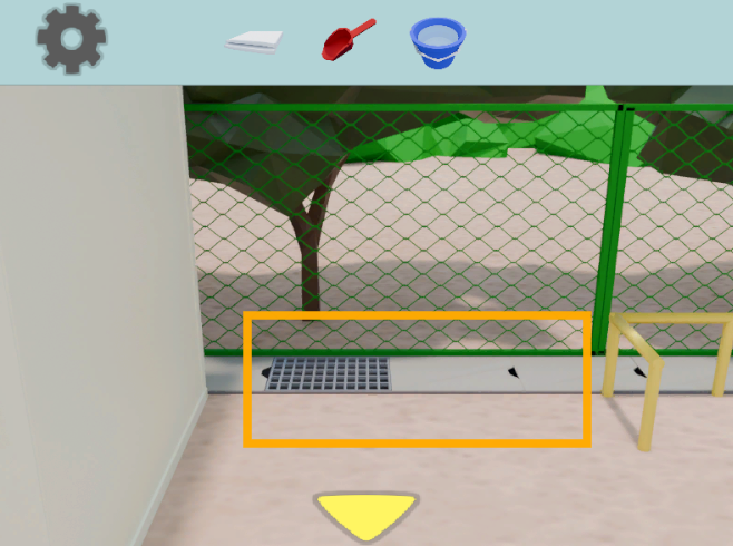 The Park～秘密の場所｜完全攻略　排水溝の場所を示す画像