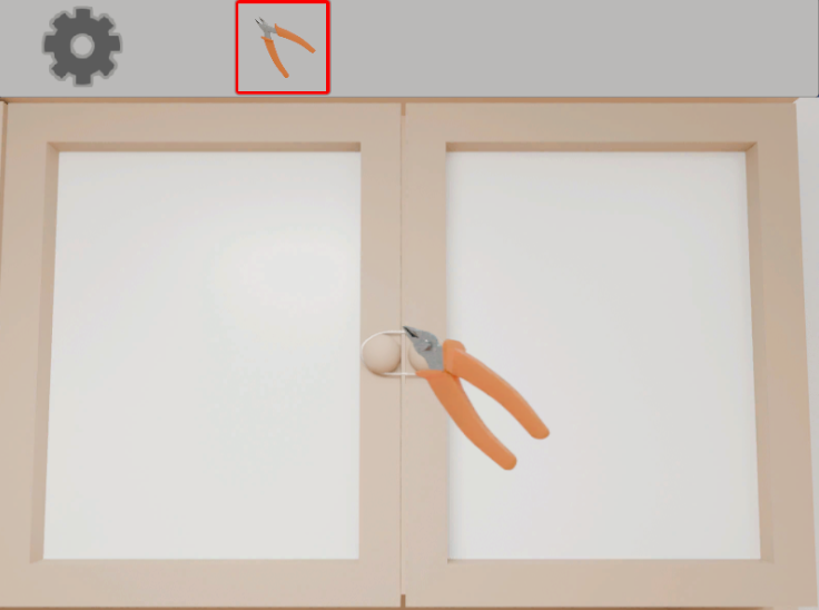 【1LDK】完全攻略ガイド①
ニッパーを使用して針金を切る画像