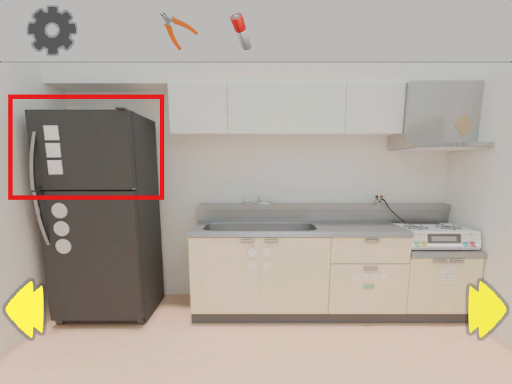 【1LDK】完全攻略ガイド①
冷凍庫の場所を示す画像