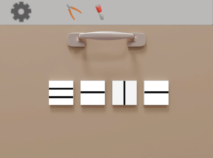 【1LDK】完全攻略ガイド①
食器棚右下扉解除コード